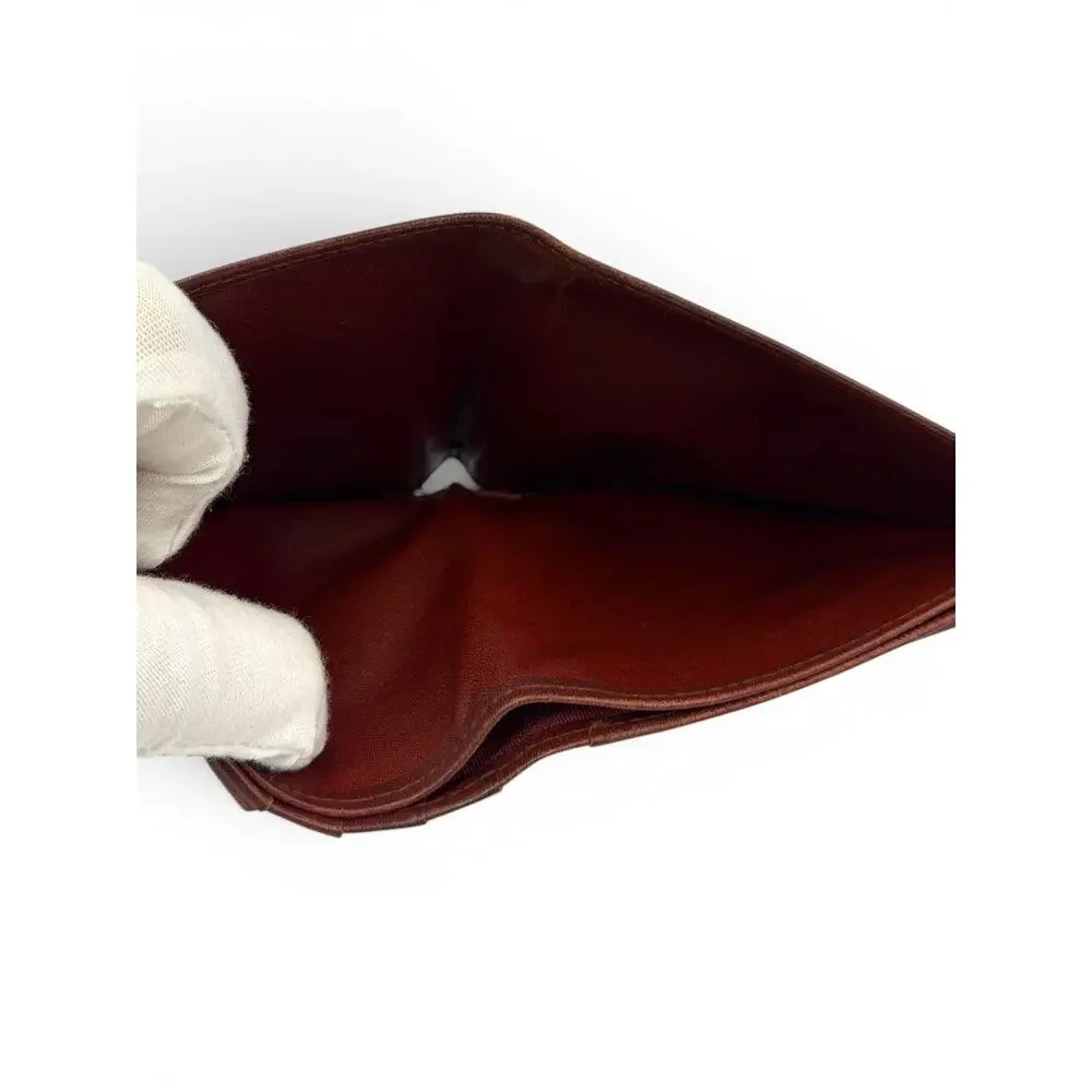 Vintage Cartier Must de Cartier Bordeaux Leather Bifold Wallet